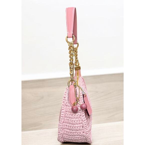 New With Tags Coach CBH59 Straw Teri Shoulder Bag - Picture 4 of 11